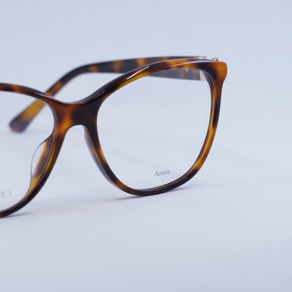 Jimmy Choo JC318/G 0086 00 Eyeglasses Havana 54mm Square Frame - Picture 2 of 12